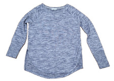 Deane White Top Jumper Long Sleeve Blue Marl Size 10