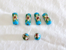 6 NWOT turquoise & gold