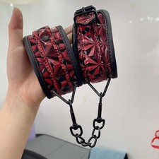 PU Leather Bondage Hand Ankle