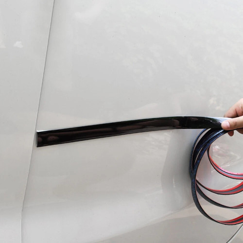 10ft black trim car door - black,