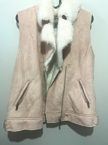 Mint velvet beige faux - beige, suede