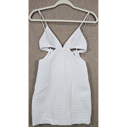 Zara white textured cut - zara, out