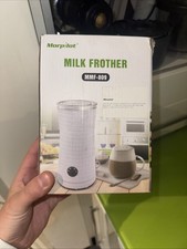 Morpilot Milk Frother, 4 in 1 Electric, Hot & Cold Milk Foamer, White - NEW