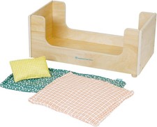 Wooden Play Bed with Pillow