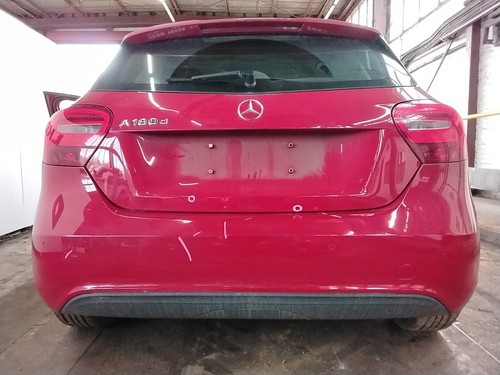 Rear bumper red mercedes - rear,