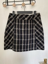 Next Plaid Tweed Mini Skirt