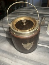 Antique English Oak & Brass