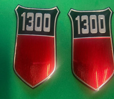 Genuine Ford 1300 Wing Badge inserts - Ford Cortina MK3- Capri MK1 (PAIR)