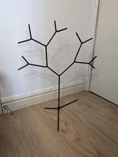 Vintage Black Metal IKEA jewellery Tree/ Display stand In Excellent Condition 