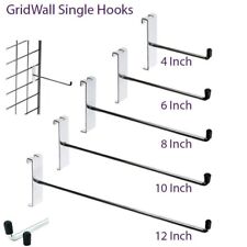 10x Grid wall | Mesh Panel HOOK Arm Shop Display Fitting Prong 4" 6" 8" 10 "12''