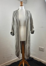 Boohoo Grey Knit Long Cardigan