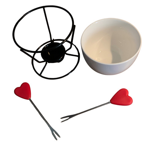 Chocolate fondue set with - fondue,