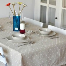 Daisy Tablecloth Linen Cotton