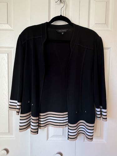 Ming wang open front black - front,