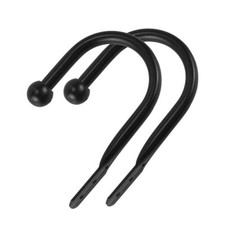 2X Sturdy Window Curtain Hold Backs Tie Back Hooks Metal U-Shape Holdback Holder