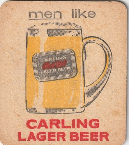 Beer mat carling lager - lager,