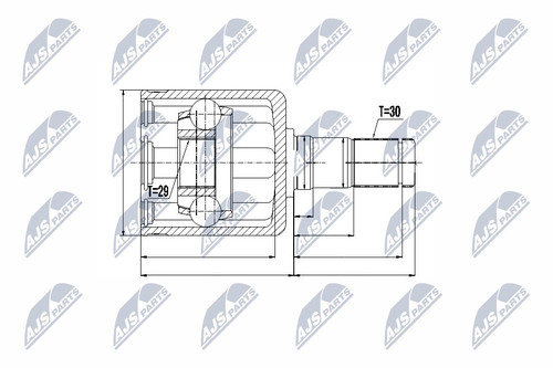 Npw 050 nty joint - nty, kit
