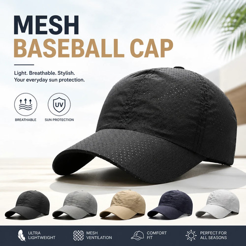 Breathable mesh baseball - breathable,