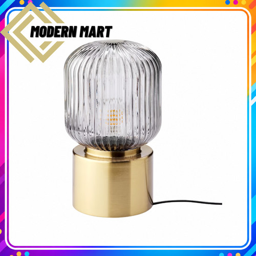 Ikea solklint table lamp - ikea, brass
