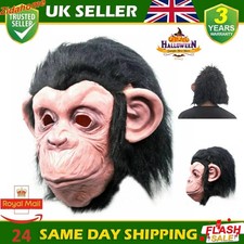 Halloween Adult Costume Gorilla Monkey Animal Head Full Latex Masks Cosplay Prop
