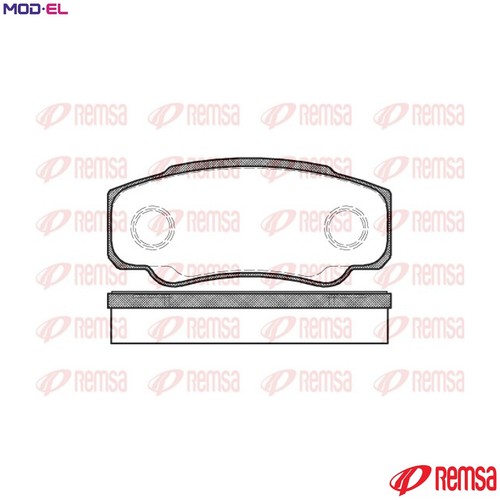 Brake pad set disc - set,