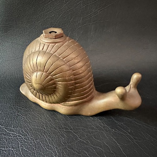Rare vintage solid brass - solid, snail
