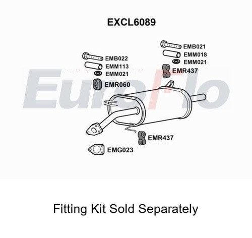 Rear muffler silencer insert - muffler,