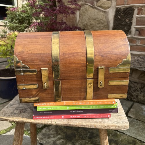 Wooden box chest storage bin - storage,