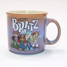 Bratz Dolls COFFEE MUG Large 20 OZ Tea Hot Cocoa Mug Cup Pink Purple Marbled New