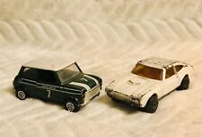 Corgi Mini Cooper 1:36 No7 and Matchbox Superkings Ford Capri 2 K-59 1976