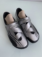 Bont cycling shoes Size 39/uk6 Silver and Black. Used.