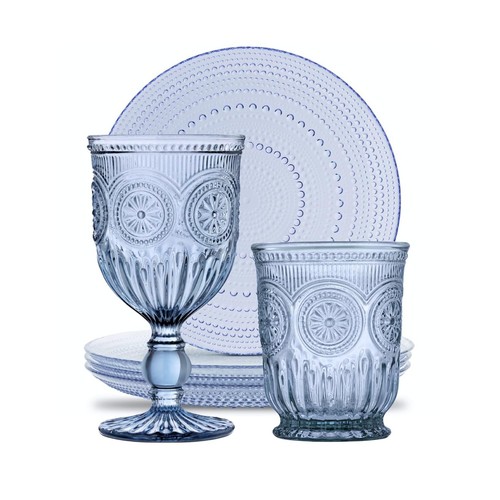 Blue glassware bundle - glassware, wine
