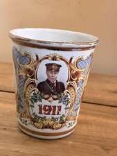 Coronation 1911 beaker enamel