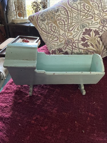 Antique painted pine wooden - pine,