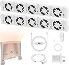 Radiator Fan 3.0/5.0 Set, Home Smart Radiator Ventilator & Thermostat Controller