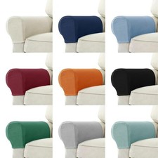 2PCS Removable Arm Stretch Sofa Couch Chair Protector Armchair Covers Armrest UK