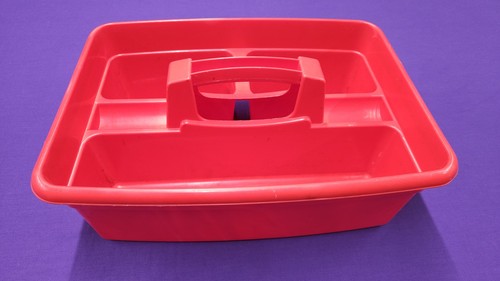 Red plastic horse - plastic,