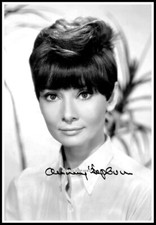 Audrey Hepburn, Autographed, Cotton Canvas Image. Limited Edition (AH-16) 