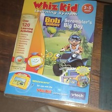 Whiz Kid learning system Vtech whizware use with whiz kid Bob the builder