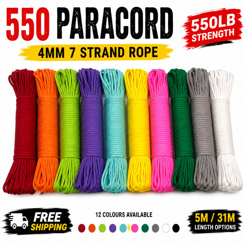 550 paracord 4mm strand rope - 550,