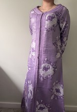 Moroccan Kaftan Purple Floral