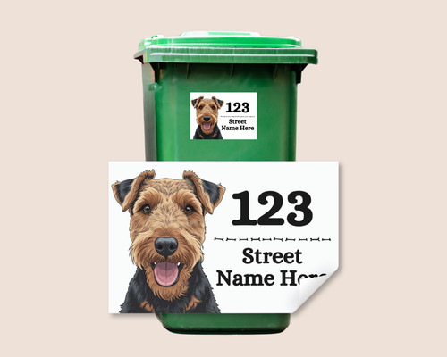 Personalised wheelie bin