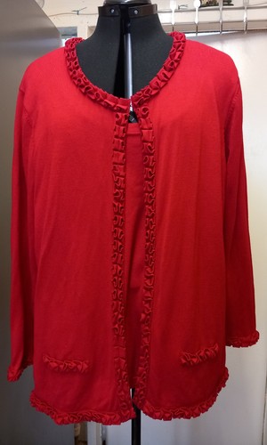 Women red marble - marble, jumper
