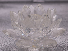 Swarovski Figure Crystal 011867 Water Lily 8.5 cm Ø. Good Condition. Free P&P UK