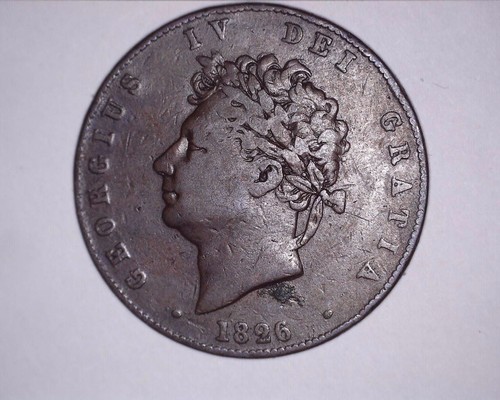 1743 half penny george iiii - half,