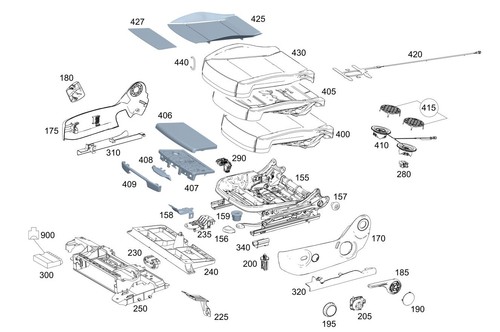 Mercedes benz genuine - mercedes-benz, seat