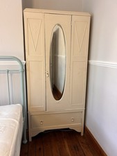 Painted Vintage wardrobe Narrow With Drawer