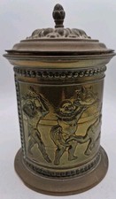 Antique english reposse brass - english,