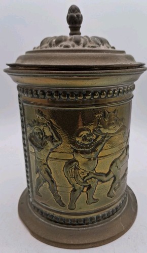 Antique english reposse brass - antique,