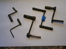 3 longcase clock crank keys +2 other crank keys